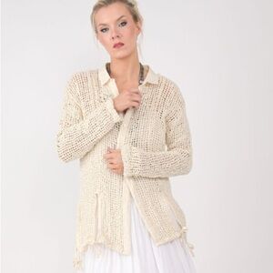 Cream Knit Women's Sweater